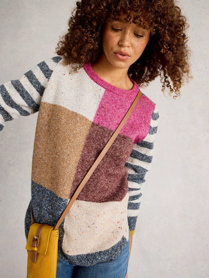 PINK MULTI TALIA NEP JUMPER