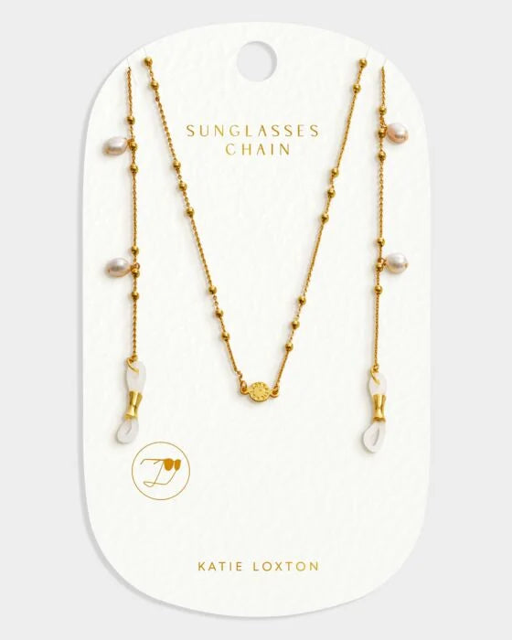 SOL PEARL SUNGLASSES CHAIN | GOLD COATED