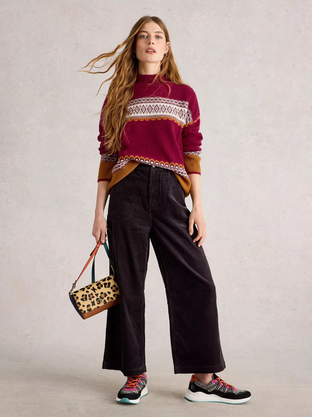 PINK MULTI MILLIE FAIRISLE JUMPER