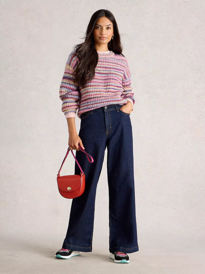 PINK MULTI SUZANNA SPACEDYE JUMPER