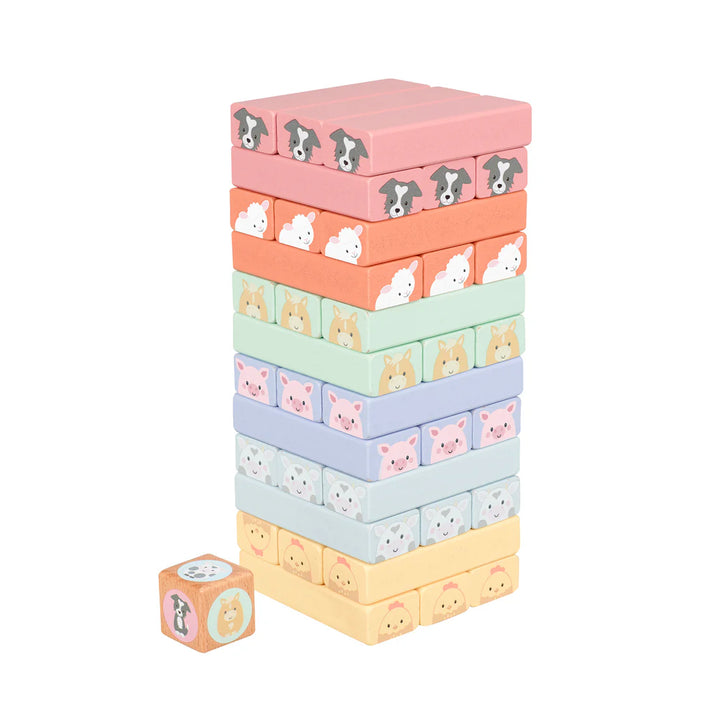 TUMBLING TOWER - FARMYARD ANIMAL (FSC)