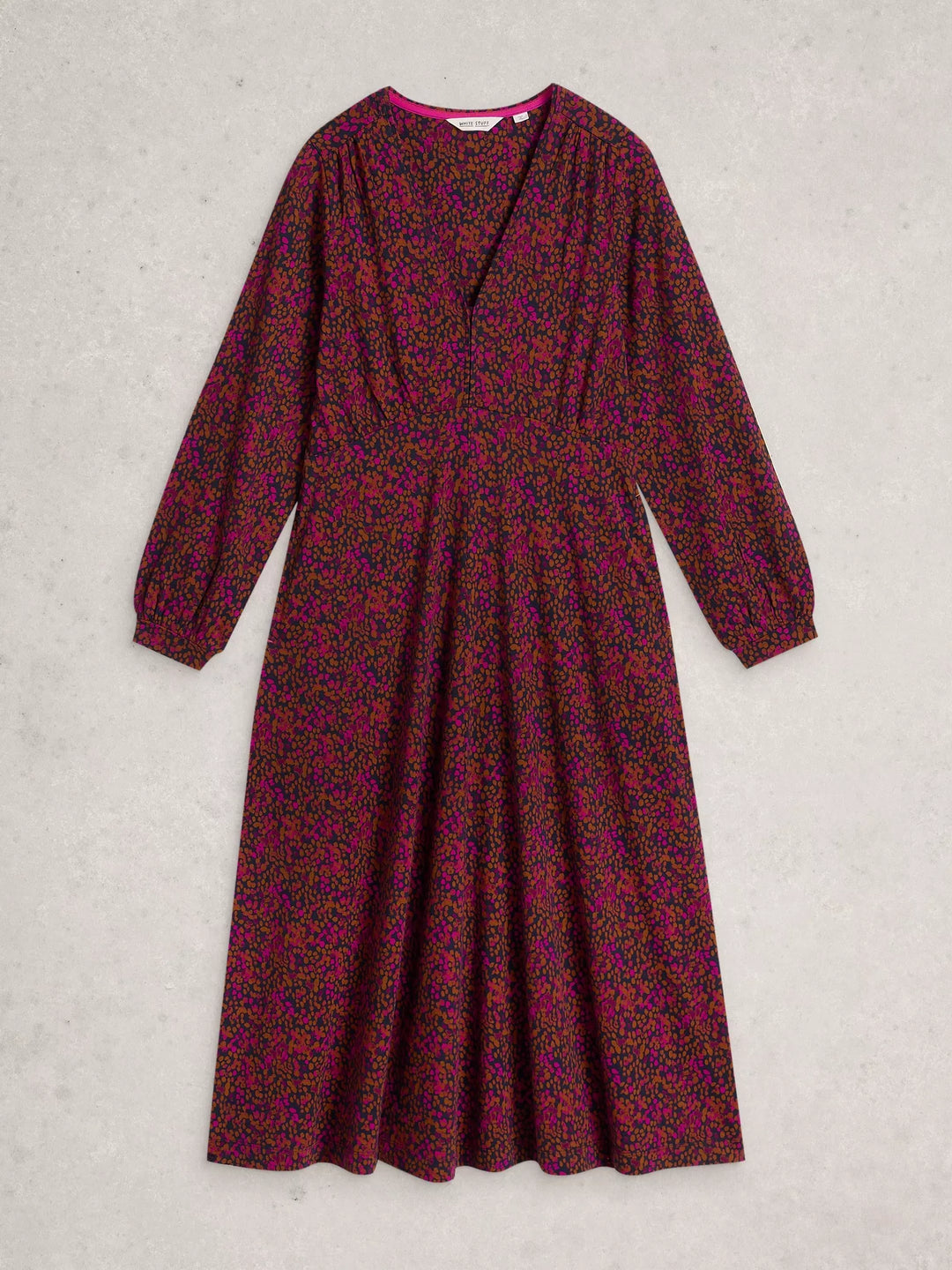 PINK MULTI MEGAN JERSEY DRESS