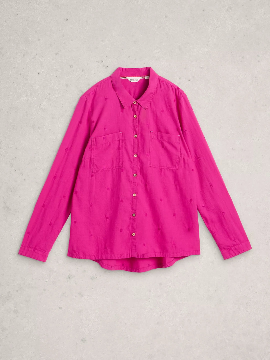 BRIGHT PINK SOPHIE ORGANIC COTTON SHIRT