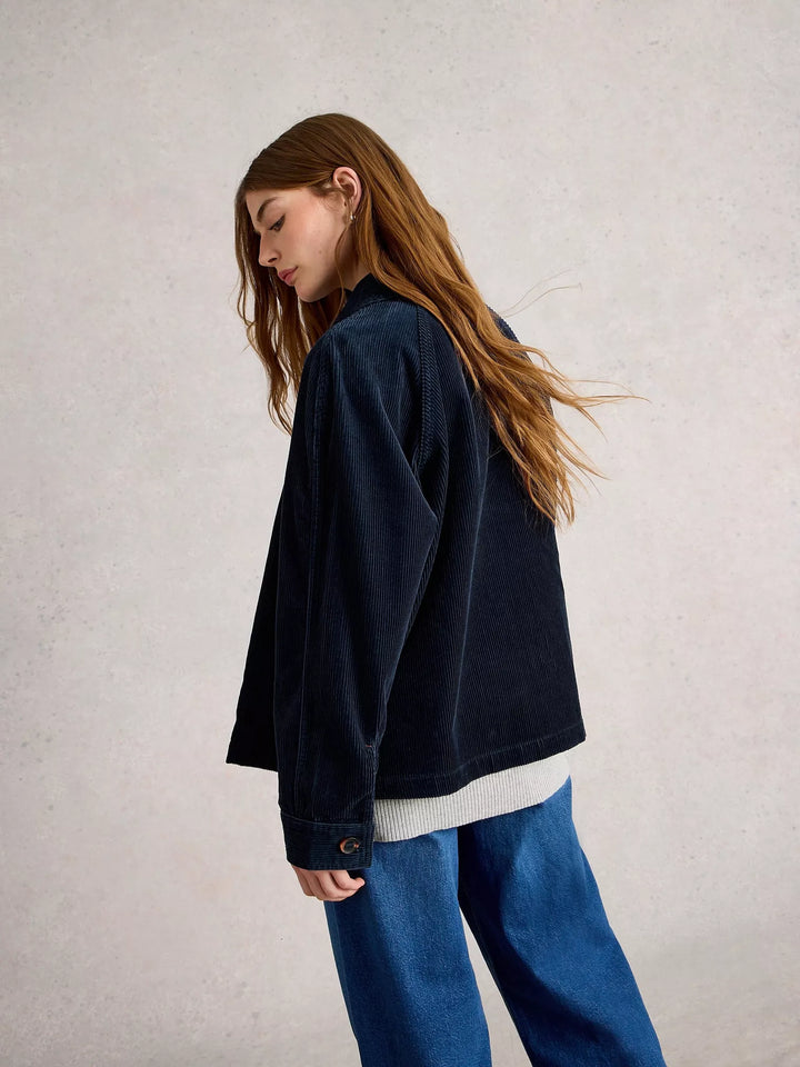 DARK NAVY EDEN CORD JACKET