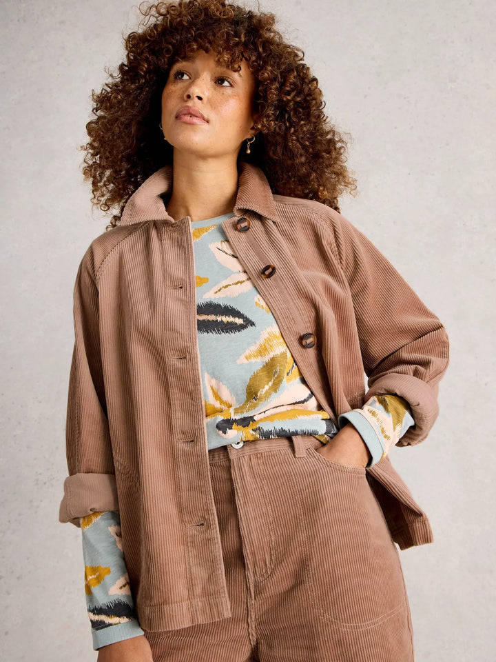 LIGHT NATURAL EDEN CORD JACKET