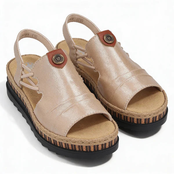 V7972-60 BEIGE SLINGBACK SANDAL