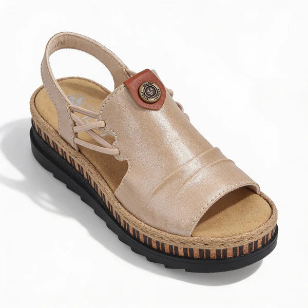 V7972-60 BEIGE SLINGBACK SANDAL