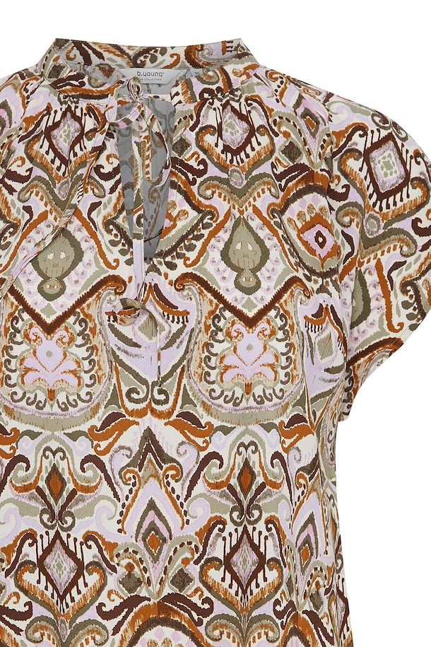 MMJOELLA VNECK BLOUSE ALOE BOHO