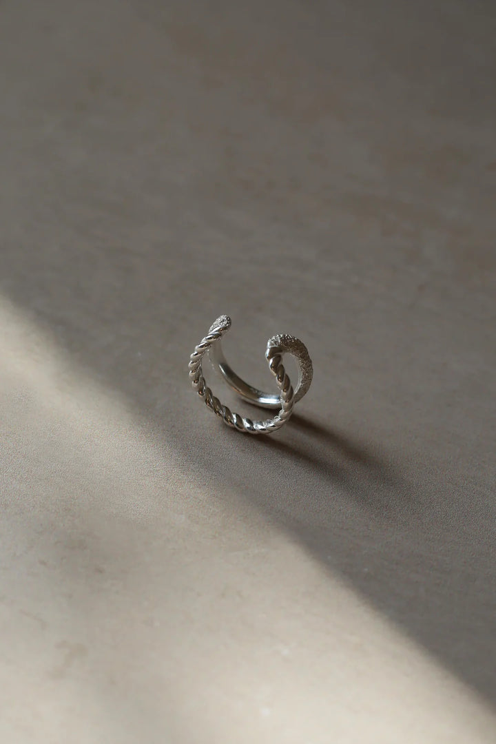 BRAID SILVER RING