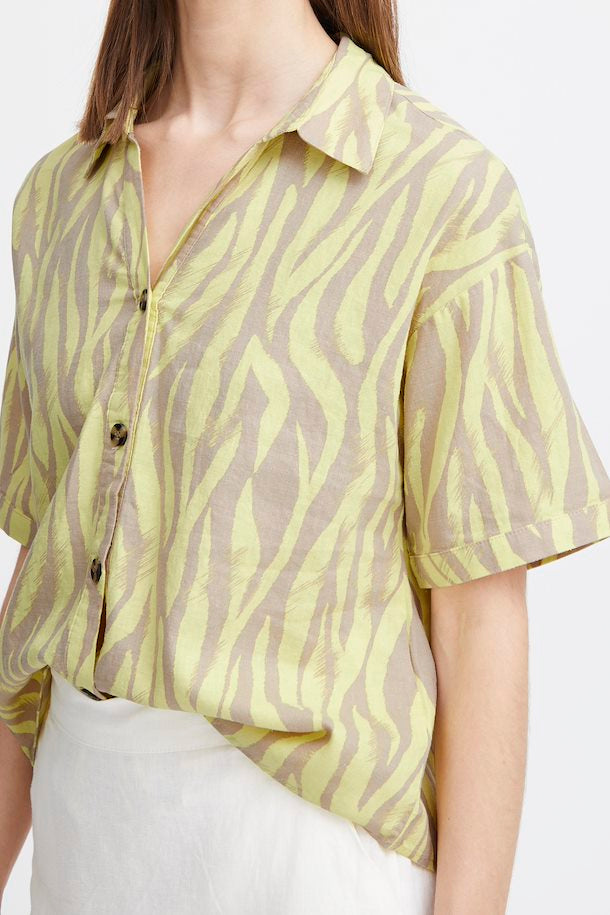 SUNNY LIME ANIMAL MIX FALAKKA SHORT SLEEVE SHIRT