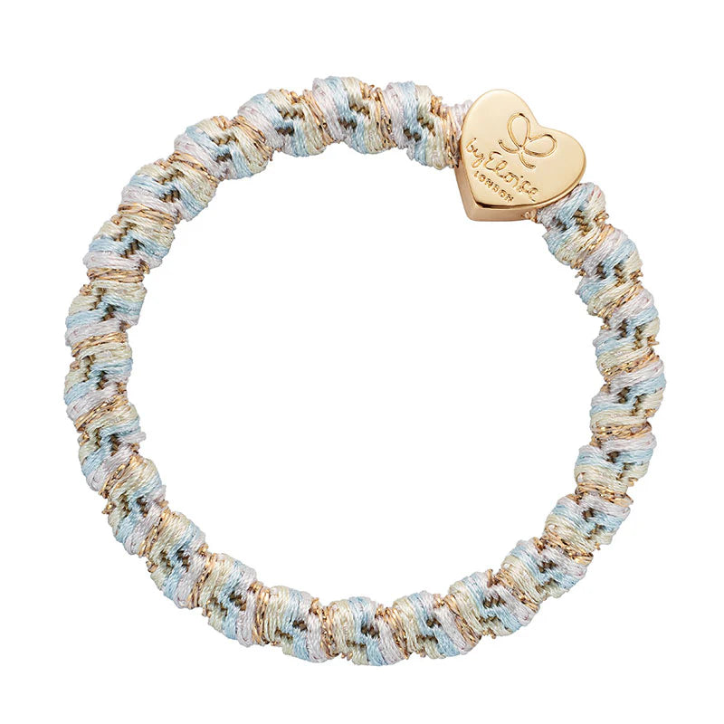 WOVEN GOLD HEART BLUSH SANDS