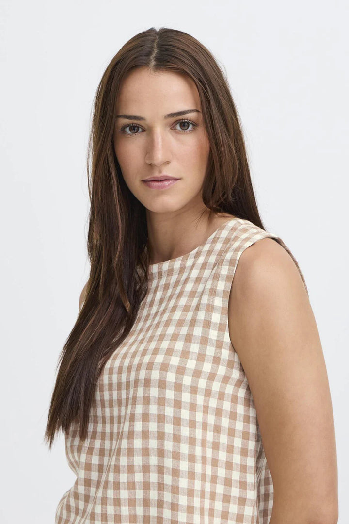 WOODSMOKE CHECK FALAKKA ONECK TOP