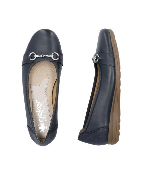 NAVY BALLET PUMP SHOE