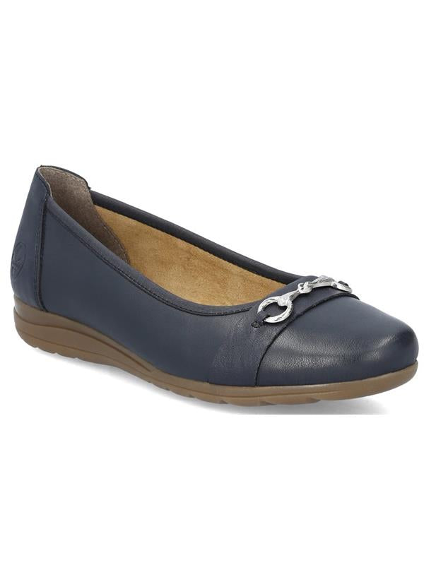 NAVY BALLET PUMP SHOE