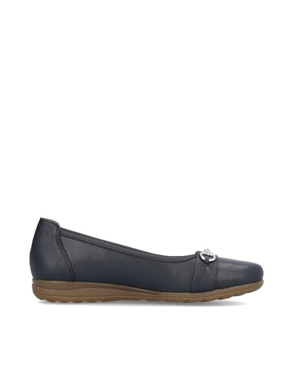 NAVY BALLET PUMP SHOE