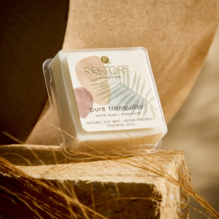 PURE TRANQUILITY WHITE MUSK & CEDARWOOD WAX MELT
