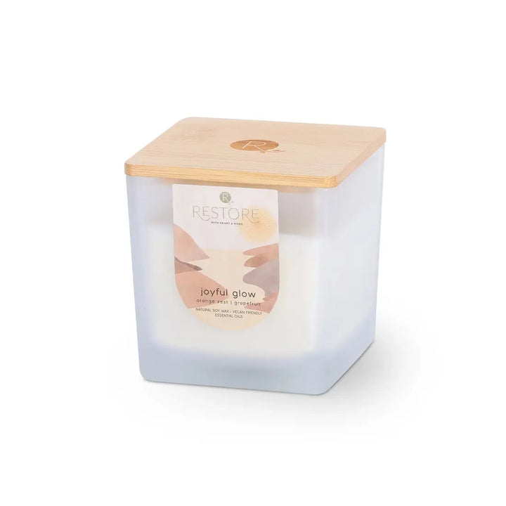 JOYFUL GLOW LARGE SOY CANDLE