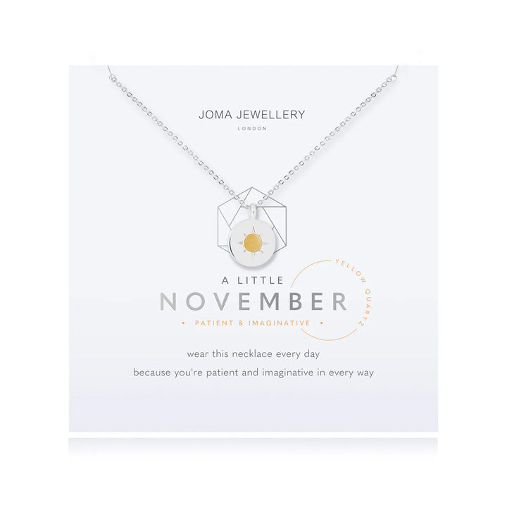 A LITTLE NOVEMBER NECKLACE
