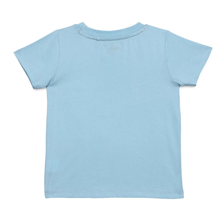BLUE DINOSAUR PRINT T-SHIRT