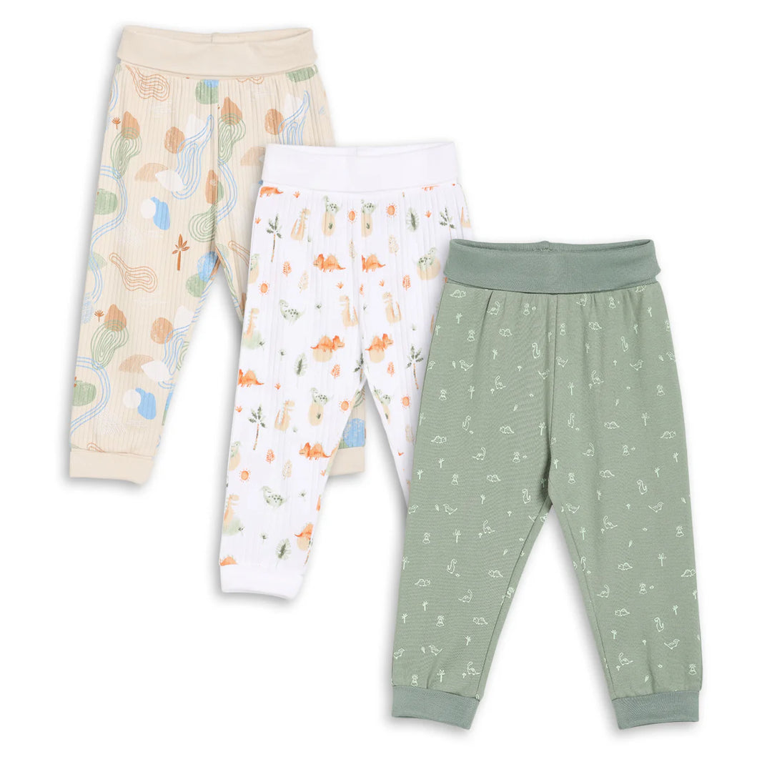 MULTICOLOUR PRINTED JOGGERS 3PK