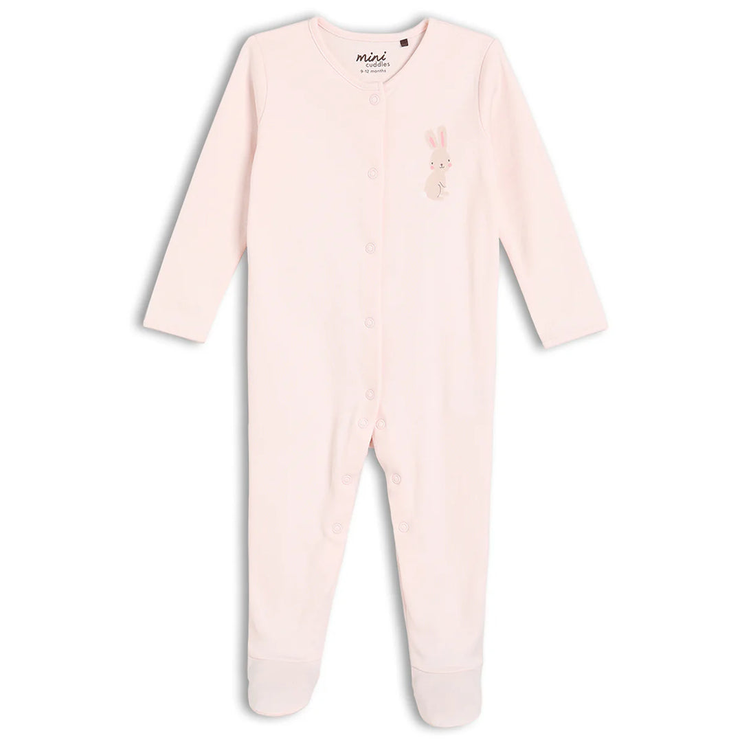 BABY GIRLS RAINBOW PRINTED SLEEPSUITS 2PK