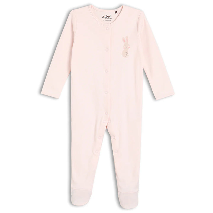 BABY GIRLS RAINBOW PRINTED SLEEPSUITS 2PK