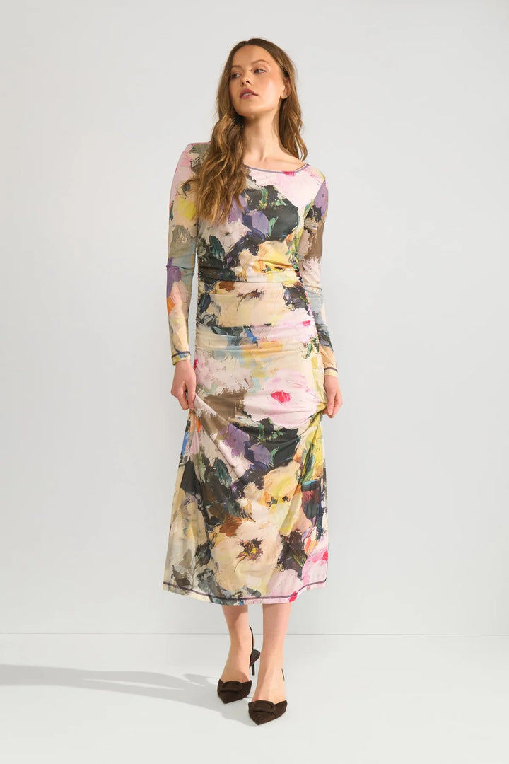 FOREST GREEN ALMIA MESH DRESS