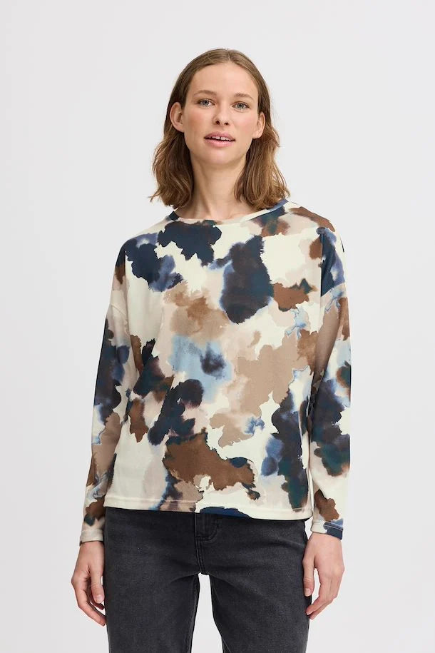 BIRCH WATERCOLOUR MIX PIETA AOP TOP