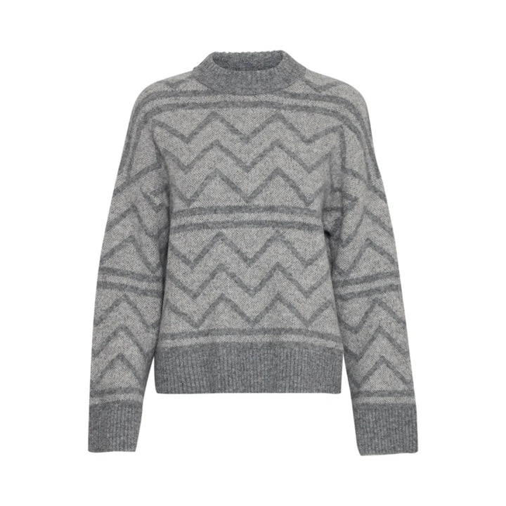 OMEA GEOMETRIC JUMPER GREY