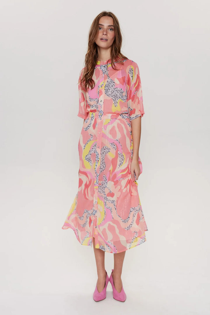 SALMON ROSE KYNDALL DRESS