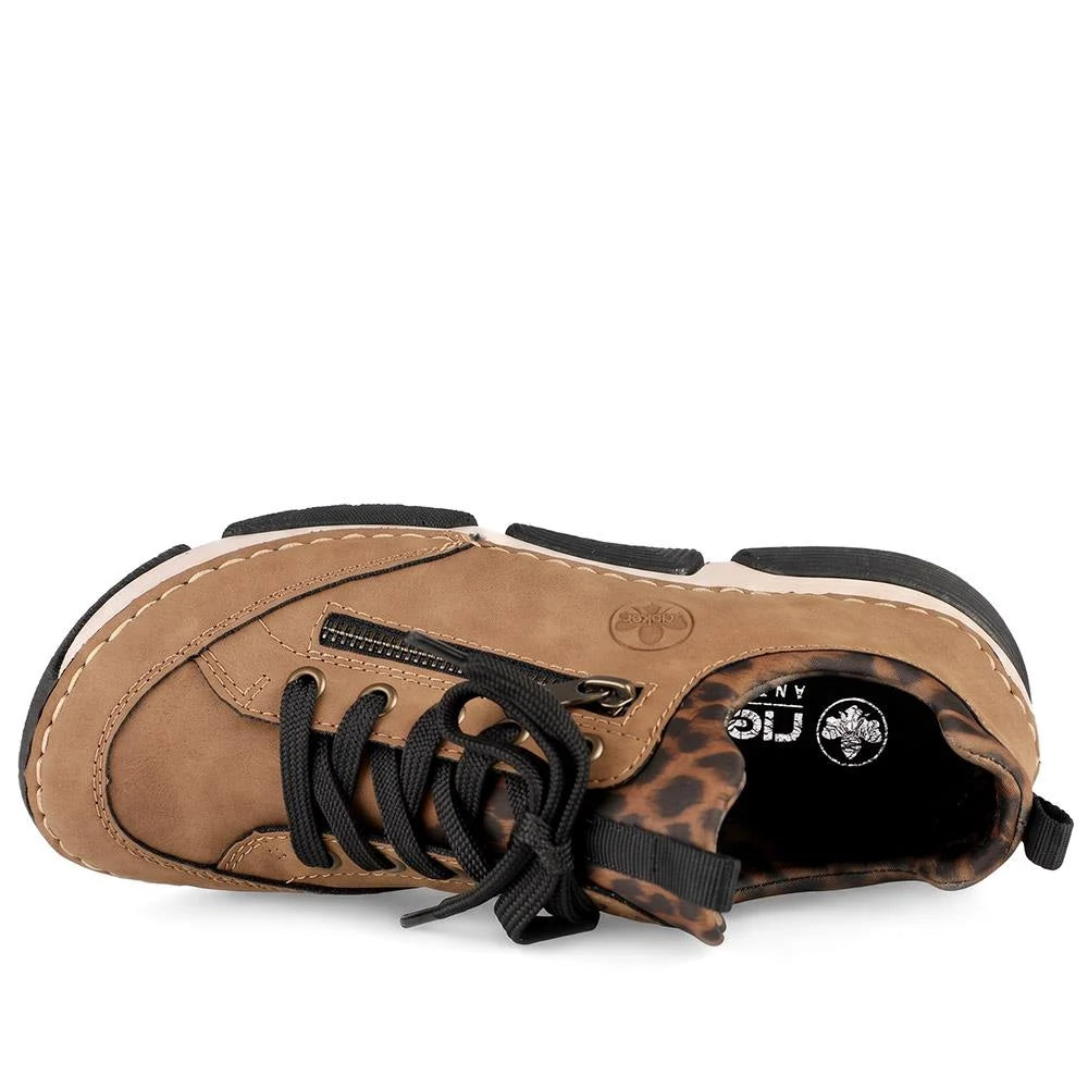 Rieker Women's Brown Slip-On Shoes 45973-24