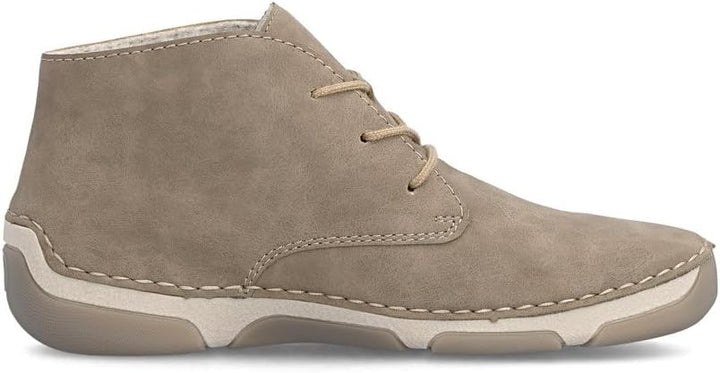 Rieker Women's Beige Lace-Up Ankle Boots 55929-64