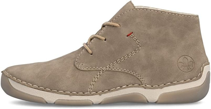 Rieker Women's Beige Lace-Up Ankle Boots 55929-64