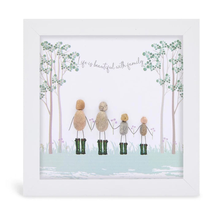 Midi Pebble - White - Family Welly - Life is beautiful with family (4)