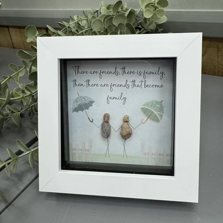 Glitter Mini White - Friend - There are friends, there is family, then there are friends that become family