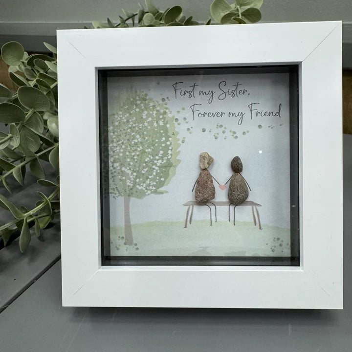 Mini Pebble - White - First my Sister, forever my friend