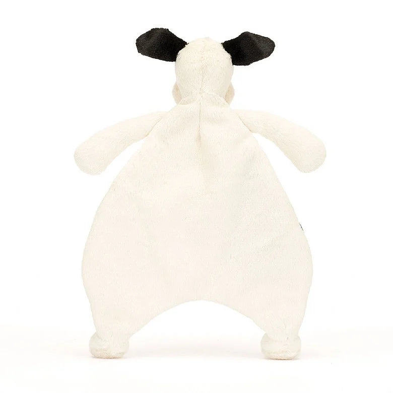 BASHFUL BLACK & CREAM PUPPY COMFORTER