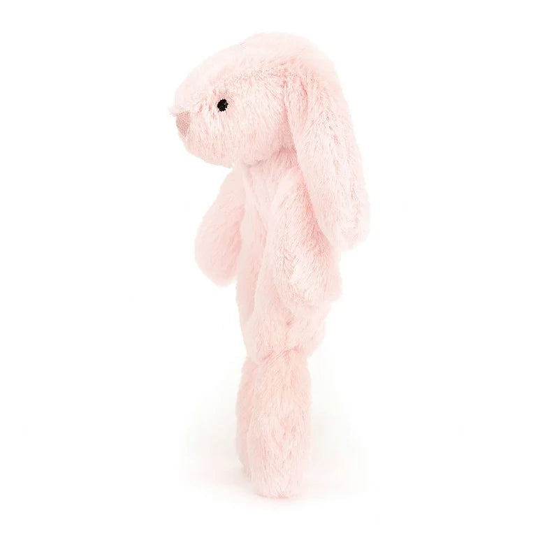 BASHFUL PINK BUNNY RING RATTLE