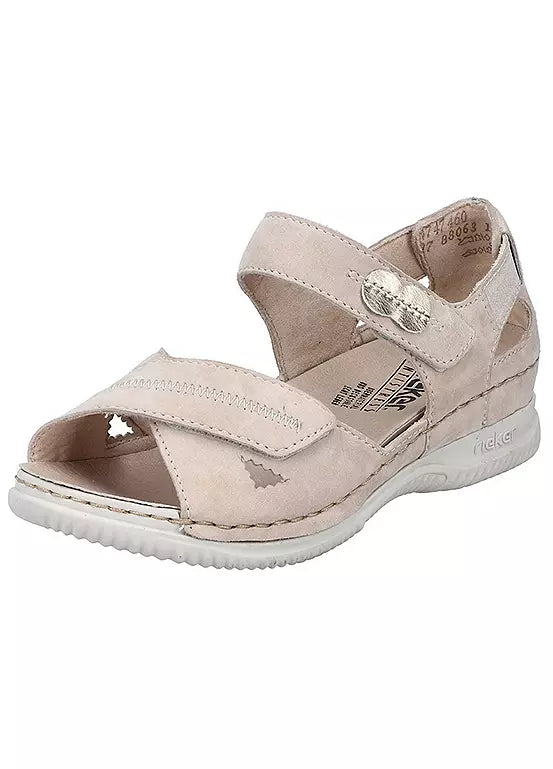 BEIGE VELCRO SANDAL