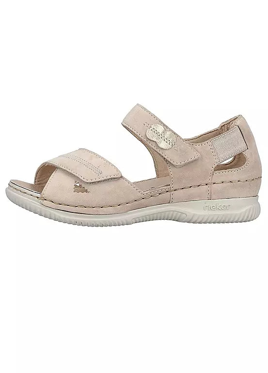 BEIGE VELCRO SANDAL