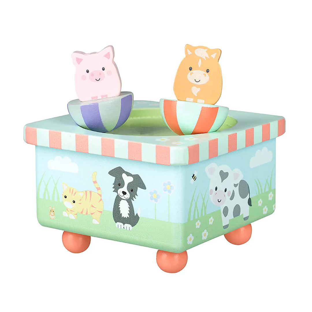 FARMYARD ANIMAL MUSIC BOX