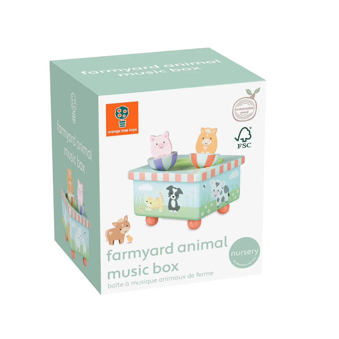 FARMYARD ANIMAL MUSIC BOX