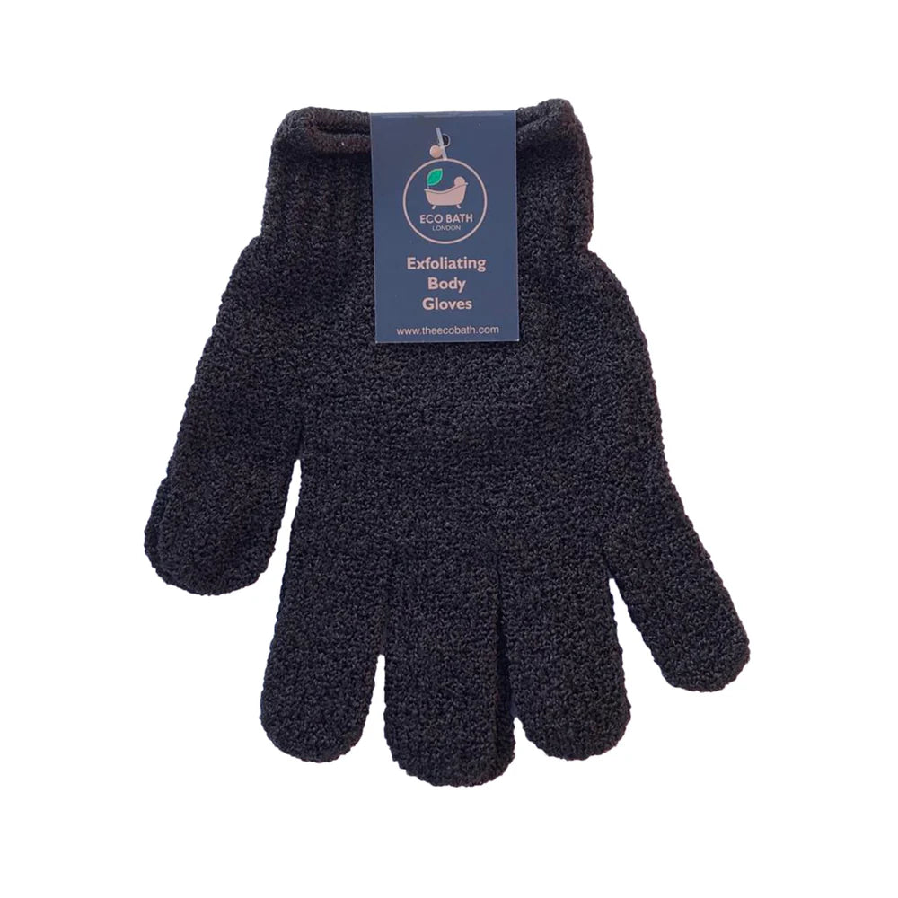 BLACK EXFOLIATING BODY GLOVES