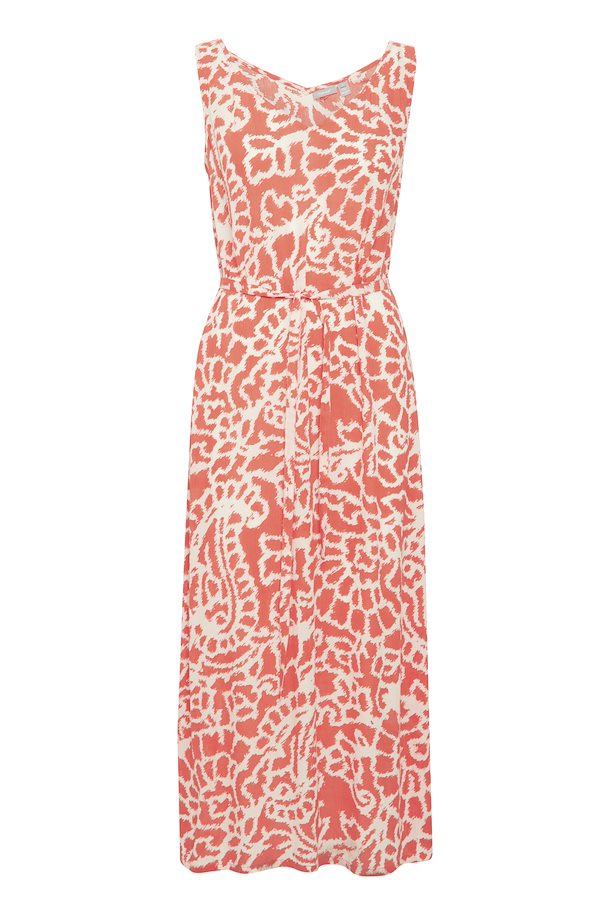 HOT CORAL MIRIA DRESS