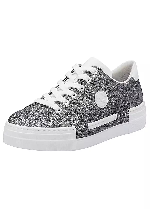 N49W1-91 LADIES SHOES SILVER/PLATINUM SEITL. ANFLECHTER