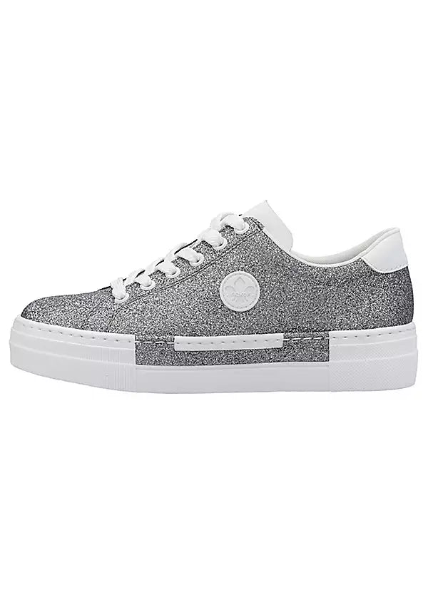 N49W1-91 LADIES SHOES SILVER/PLATINUM SEITL. ANFLECHTER