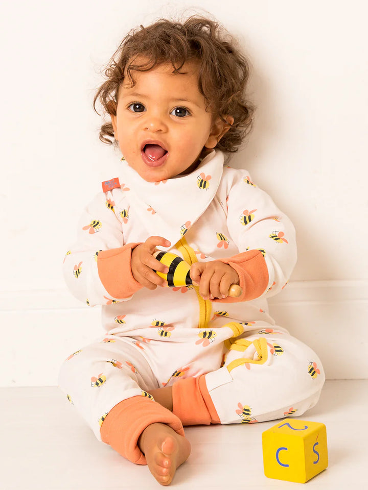 HONEY BEE ZIP UP ROMPER