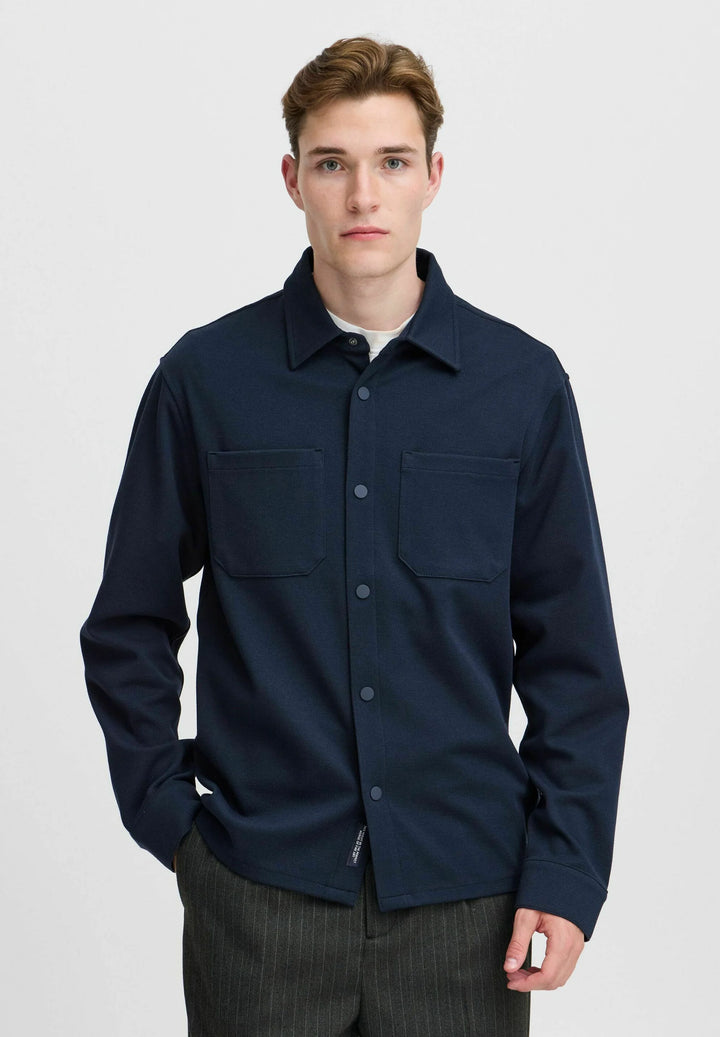 NAVY SEBASTIAN SWEAT OVERSHIRT