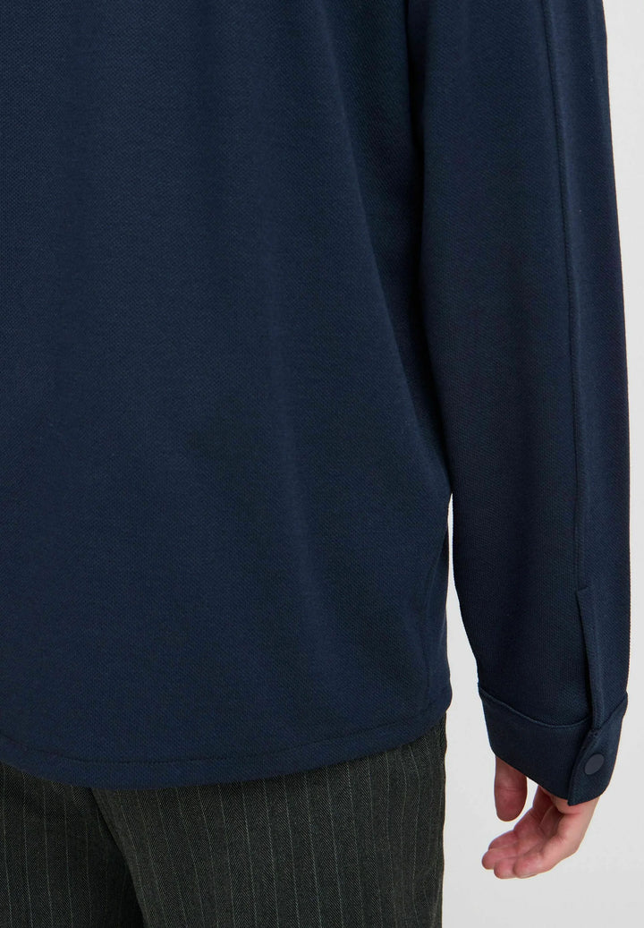 NAVY SEBASTIAN SWEAT OVERSHIRT