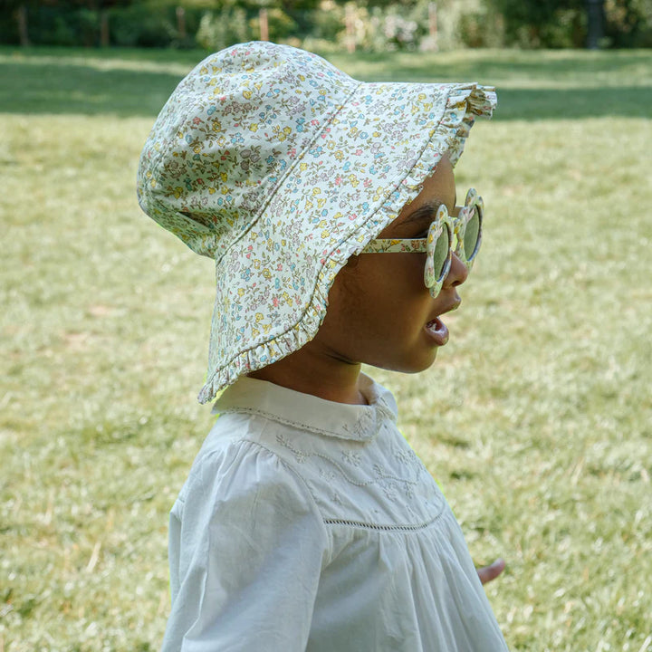 PETAL RUFFLE REVERSIBLE SUN HAT